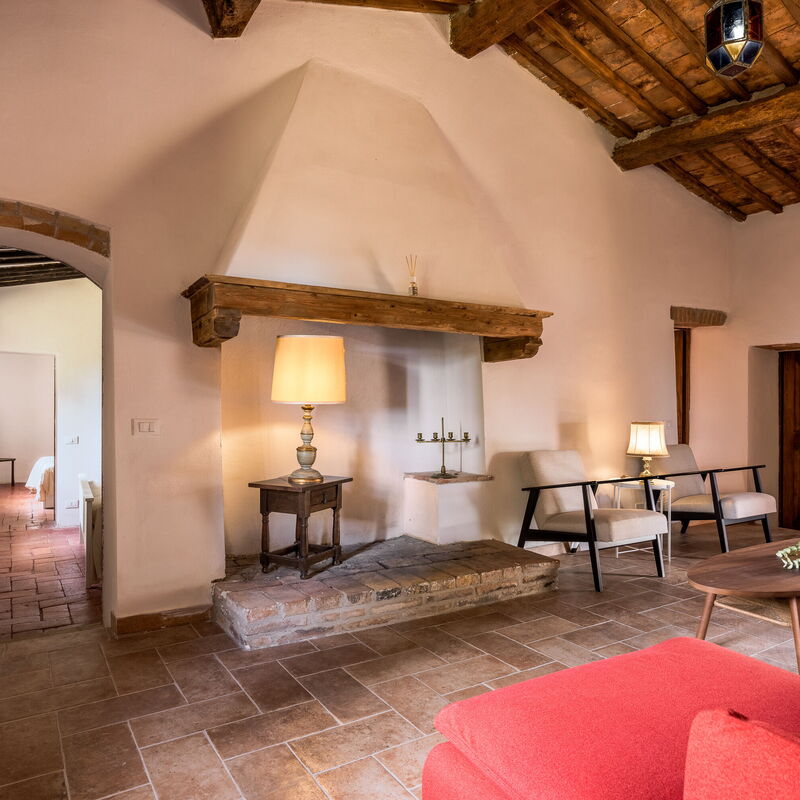 Casa Amelia, Pool, Casole Elsa, Monti: Frühling, Herbst, Sommer, Wohnzimmer