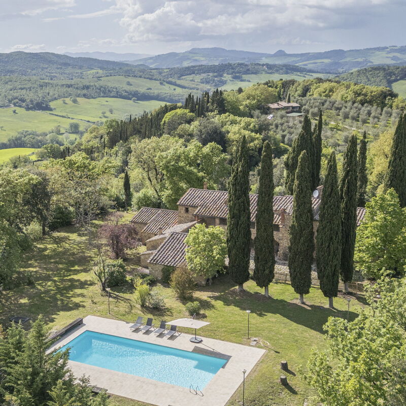 Casa Amelia, Pool, Casole Elsa, Monti: Ansichten, Frühling, Herbst, Sommer