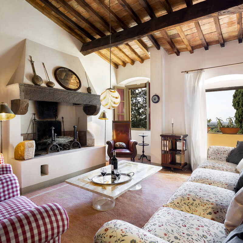 Villa Bellaria, Private Pool, Bolgheri: Dnevna soba, Jesen, Ljeto, Proljeće