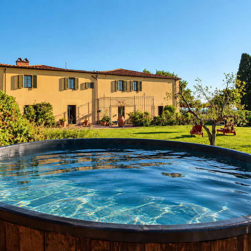Villa Monte, Bolgheri: Autumn, Garden, Main Entrance, Spring, Summer