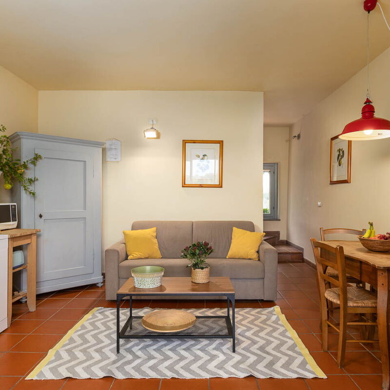La Certaldina, Stella Apartment: Frühling, Herbst, Sommer, Wohnzimmer