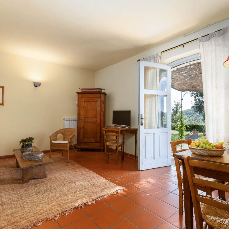 La Certaldina, Sole Apartment: Esszimmer, Frühling, Herbst, Sommer, Wohnzimmer