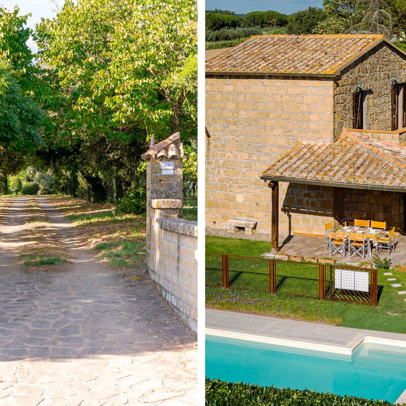 Ortale a Pitigliano with Pool: Frühling, Haupteingang, Herbst, Sommer