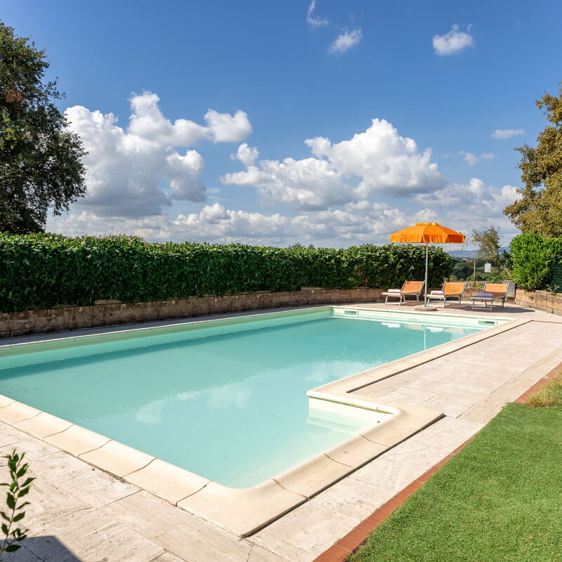 Ortale a Pitigliano with Pool: Balkon / Terrasse / Patio, Frühling, Garten, Herbst, Schwimmbad, Sommer