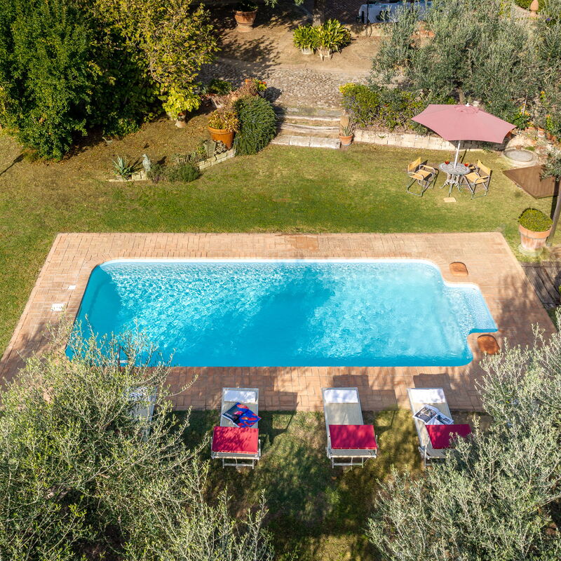 Podere Selva: Automne, bassin, Été, Printemps