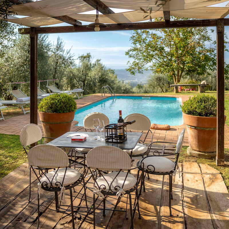 Podere Selva: Automne, bassin, Été, Printemps