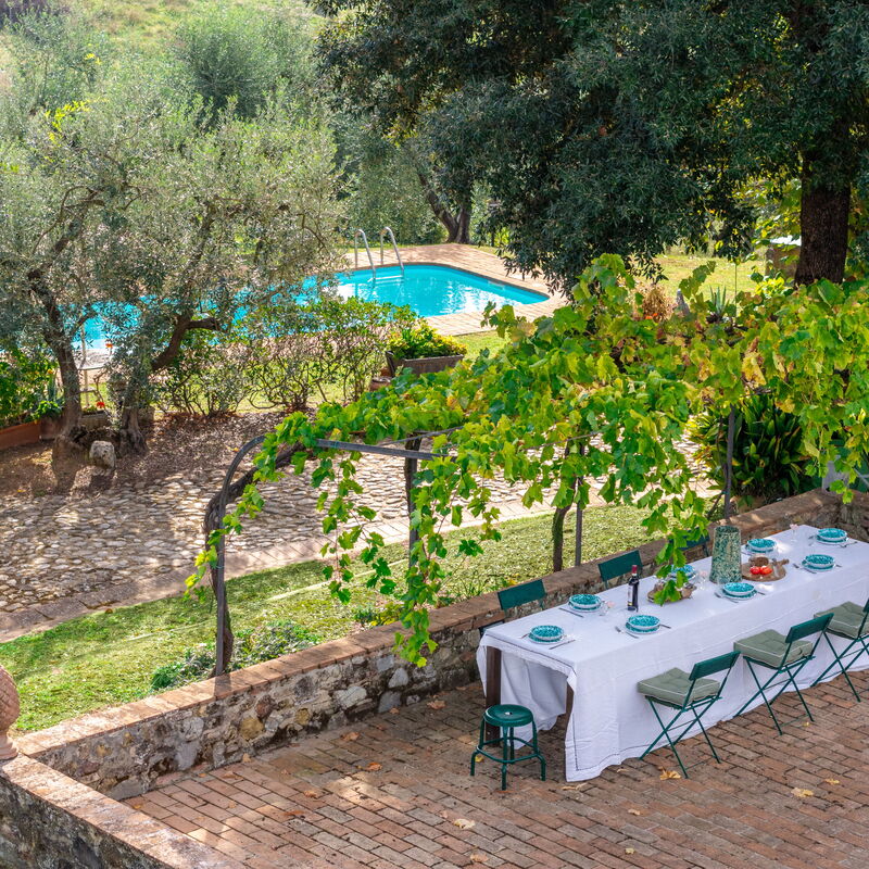 Podere Selva: Automne, Été, Jardin, Printemps