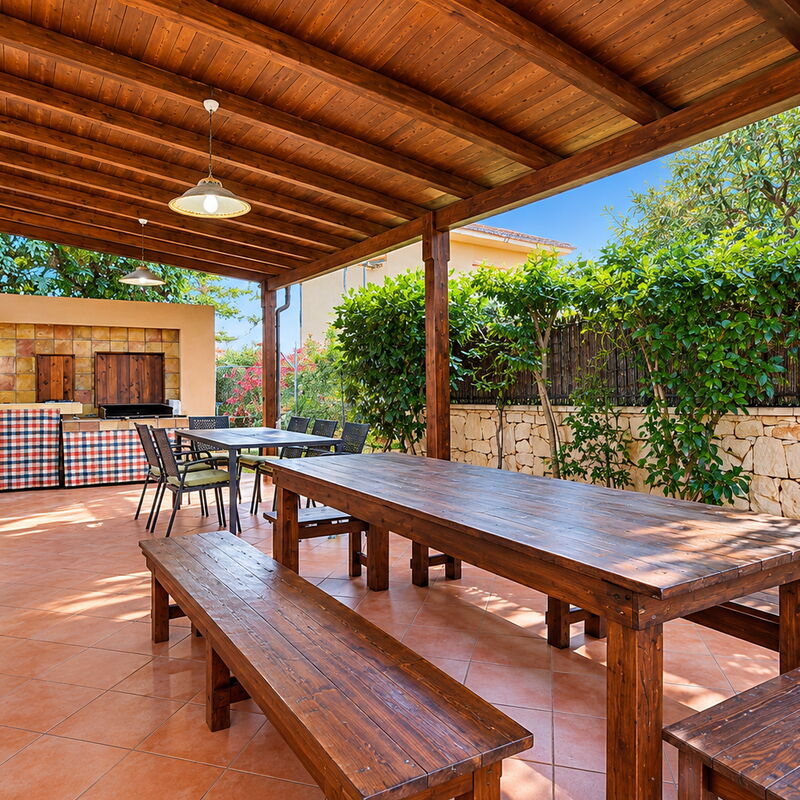 Villa Carrubo: Autumn, Balcony / Terrace / Patio, Garden, Spring, Summer