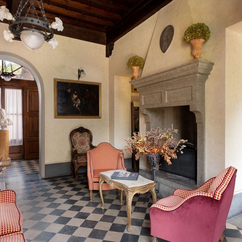 Villa Salaiole: Wohnzimmer