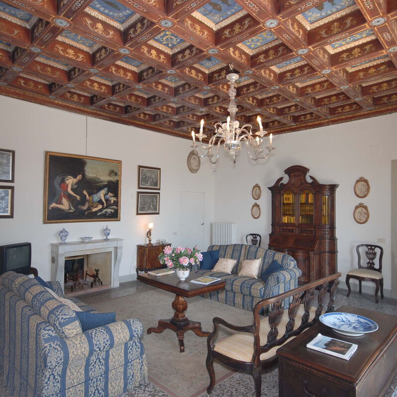 Villa i Delfini: Wohnzimmer