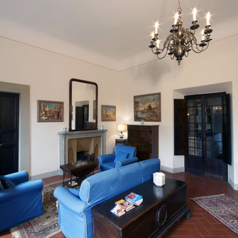 Villa i Delfini: Wohnzimmer