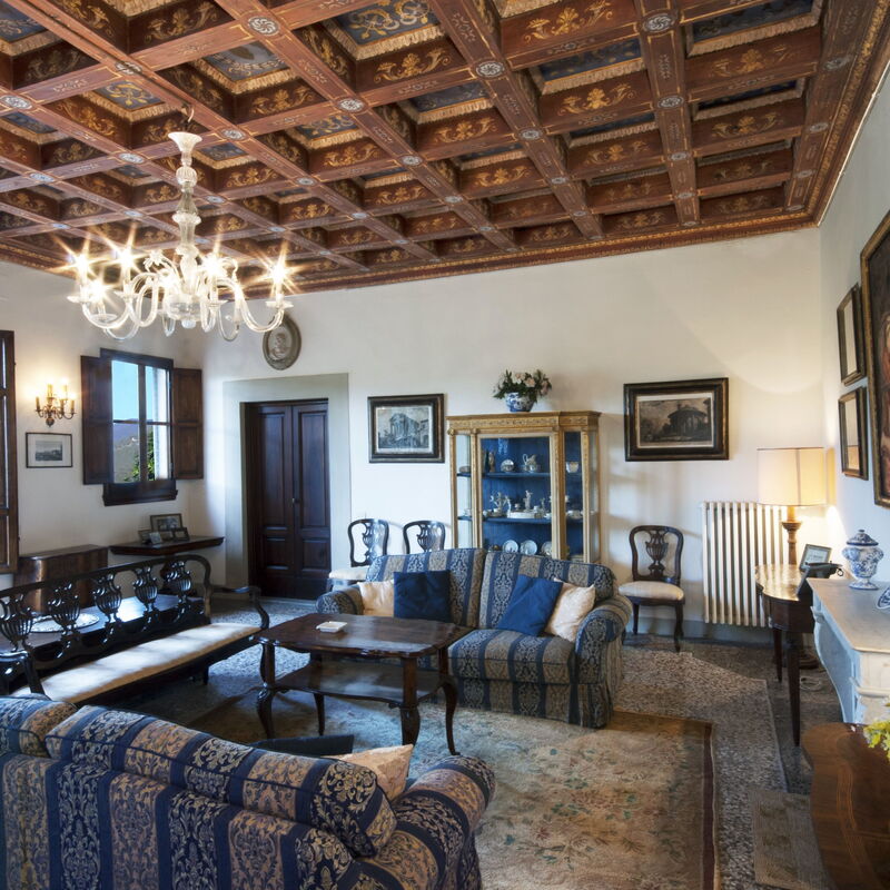 Villa i Delfini: Wohnzimmer