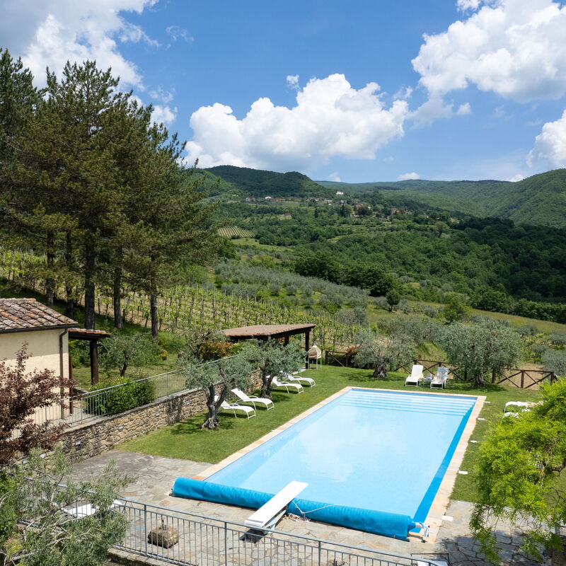 Villa Olivi - Subbiano, Toscana, Pool And Nature: Amenities, Autumn, Building Exterior, Garden, Pool, Spring, Summer