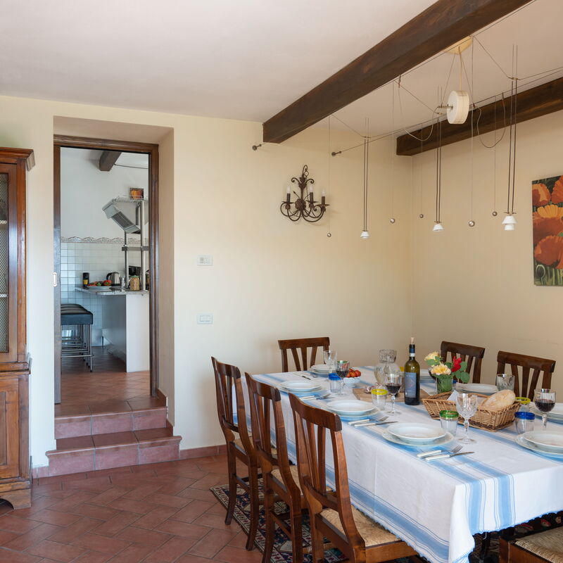 Villa Olivi - Subbiano, Toscana, Pool And Nature: Amenities, Autumn, Dining Room, Room Detail, Spring, Summer