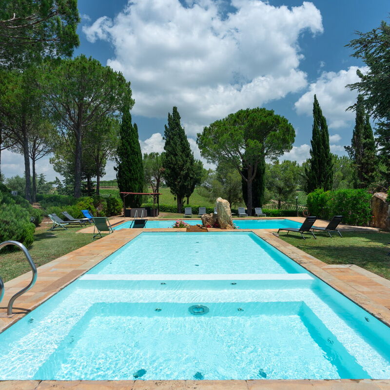 Villa Monte Bottigli: Building Exterior, Garden, Hot Tub, Outdoor, Pool, Summer