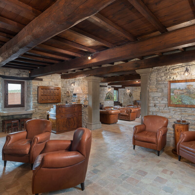 Villa Torre Delle Rose - Firenzuola, Private Pool, Ac, Privacy: Autumn, Living Room, Spring, Summer