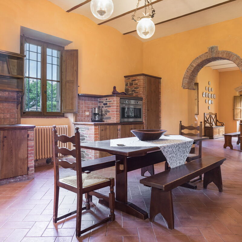 Belvedere - Falceto, Ambra, Toscana: Amenities, Autumn, Dining Room, Kitchen, Room Detail, Spring, Summer