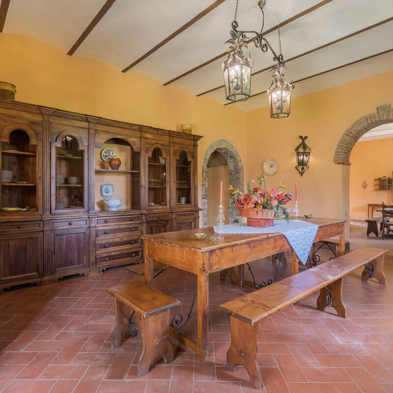 Belvedere - Falceto, Ambra, Toscana: Amenities, Autumn, Dining Room, Room Detail, Spring, Summer