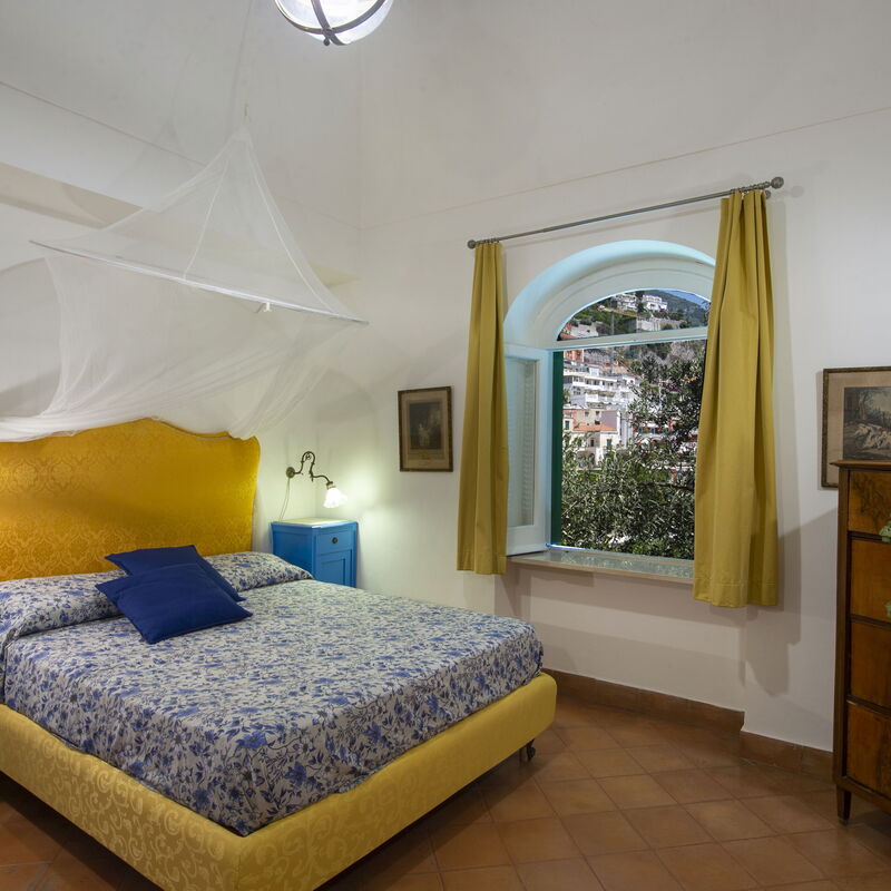 Villa Deli, In Positano, Sea View, Ac: villa-deli-positano-villa-bedroom