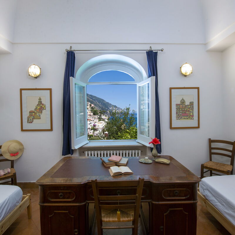 Villa Deli, In Positano, Sea View, Ac: villa-deli-positano-villa-bedroom