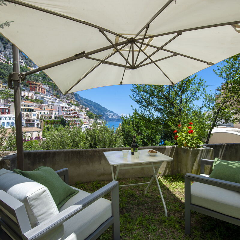 Villa Deli, In Positano, Sea View, Ac: villa-deli-positano-villa-landscape-armchairs