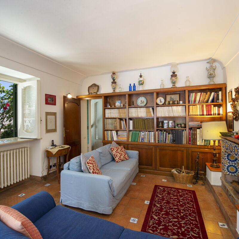 Villa Deli, In Positano, Sea View, Ac: villa-deli-positano-villa-living-room