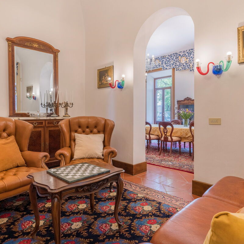 Villa Recanati, Val D'orcia, Private Pool, Jacuzzi, Wifi: Ausstattung, Frühling, Herbst, Sommer, Wohnzimmer, Zimmerdetails