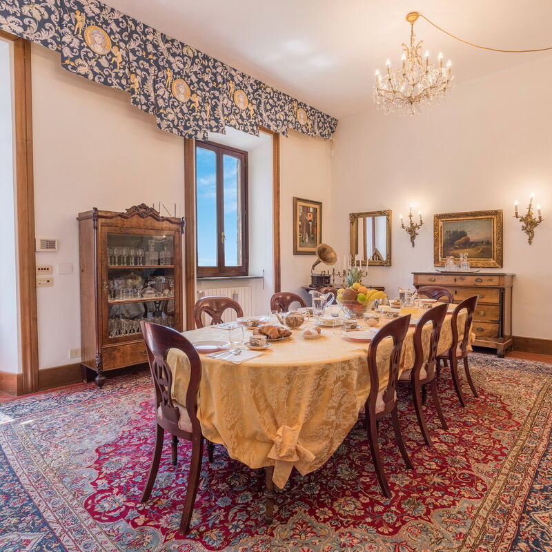 Villa Licia, Val D'orcia, Private Pool, Jacuzzi: Ausstattung, Esszimmer, Frühling, Herbst, Sommer, Zimmerdetails