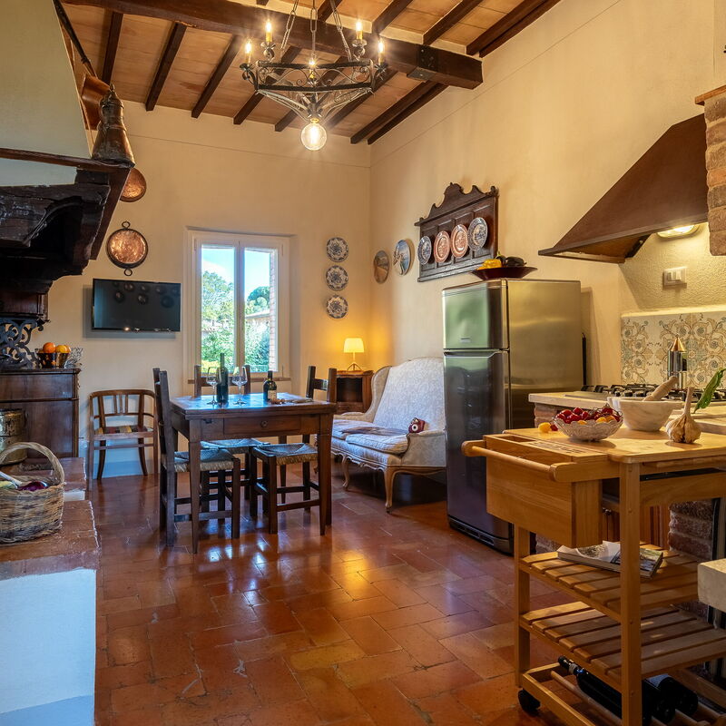 Monticchiello Apartment With Garden, Wifi, Pienza, Siena: Autumn, Building Exterior, Kitchen, Spring, Summer