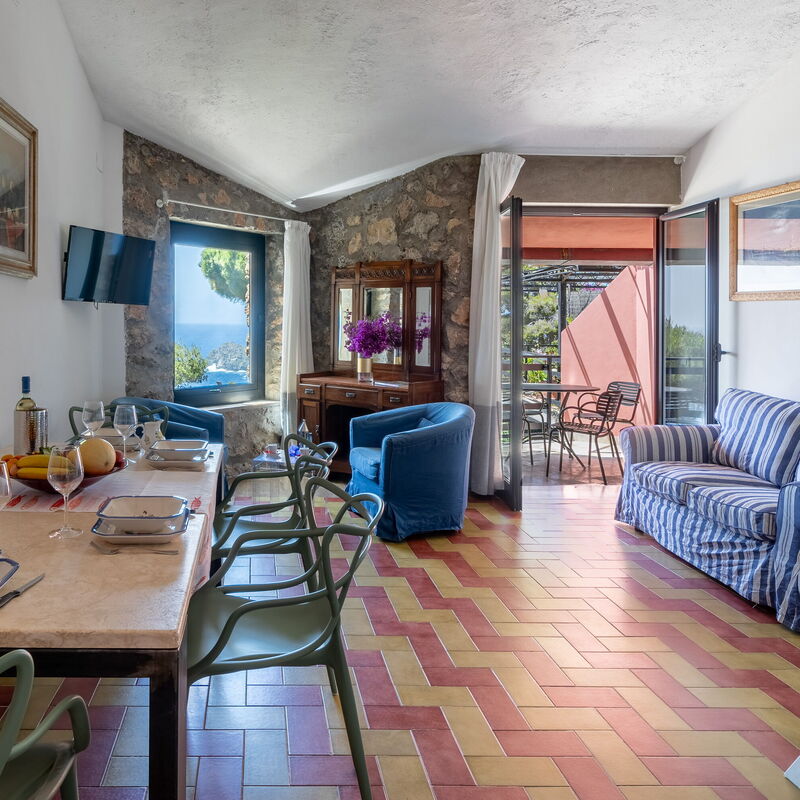 Argentarola House, Porto Santo Stefano, Seaview And Pool: Autumn, Living Room, Spring, Summer