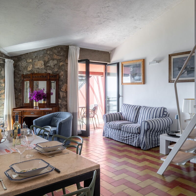 Argentarola House, Porto Santo Stefano, Seaview And Pool: Autumn, Living Room, Spring, Summer