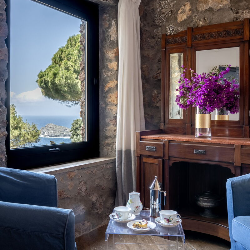 Argentarola House, Porto Santo Stefano, Seaview And Pool: Autumn, Living Room, Spring, Summer