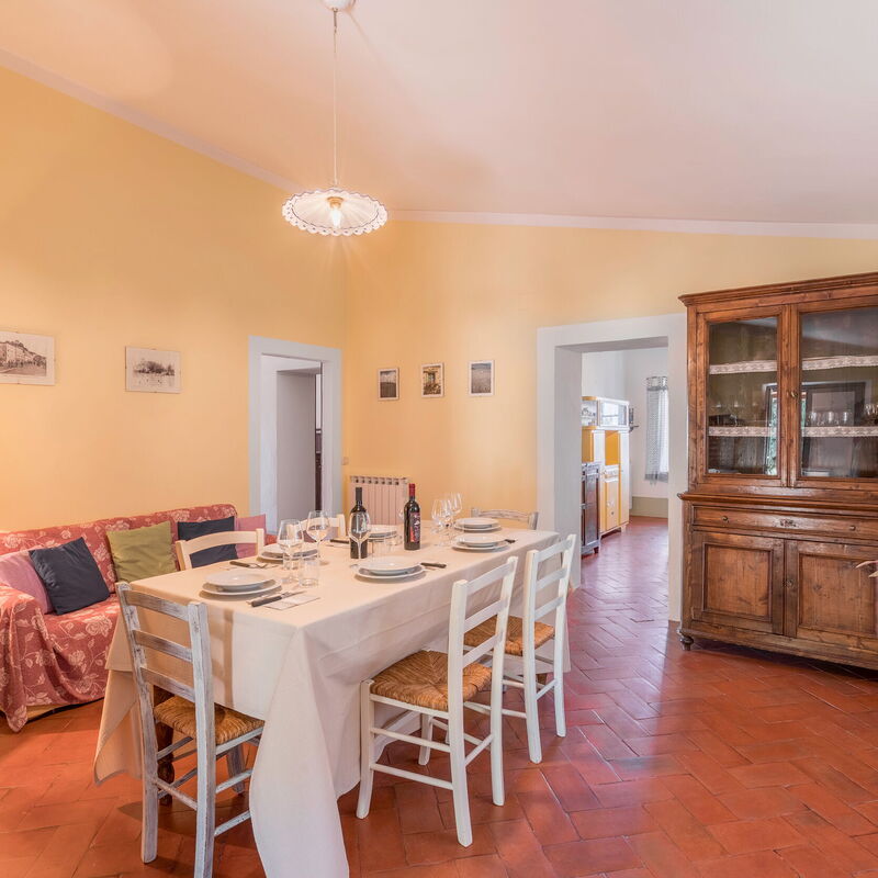 Orcia Panoramic View With Pool: Autumn, Dining Room, Living Room, Spring, Summer