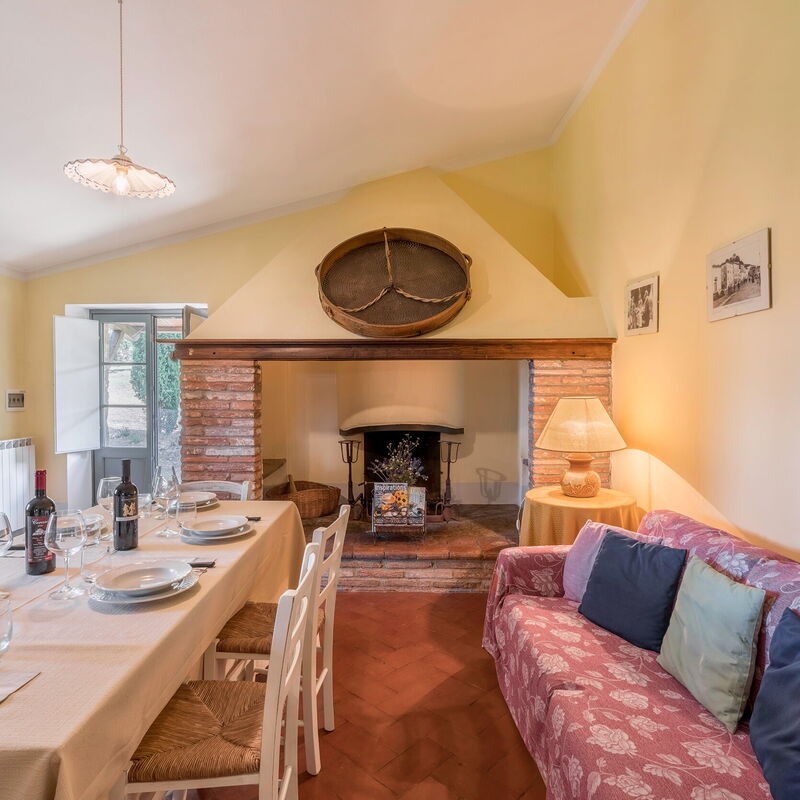 Orcia Panoramic View With Pool: Autumn, Dining Room, Living Room, Spring, Summer