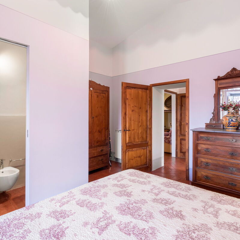 Orcia Panoramic View With Pool: Bedroom