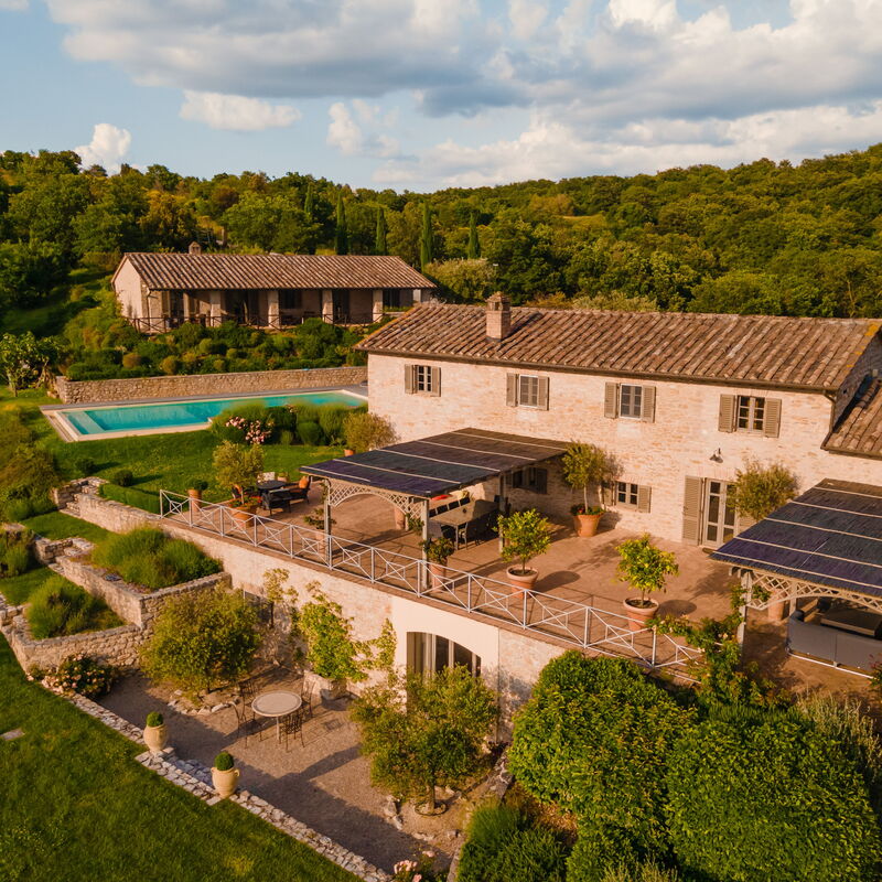 Villa Monticelli - Tenuta Di Murlo, Umbria: Autumn, Building Exterior, Spring, Summer