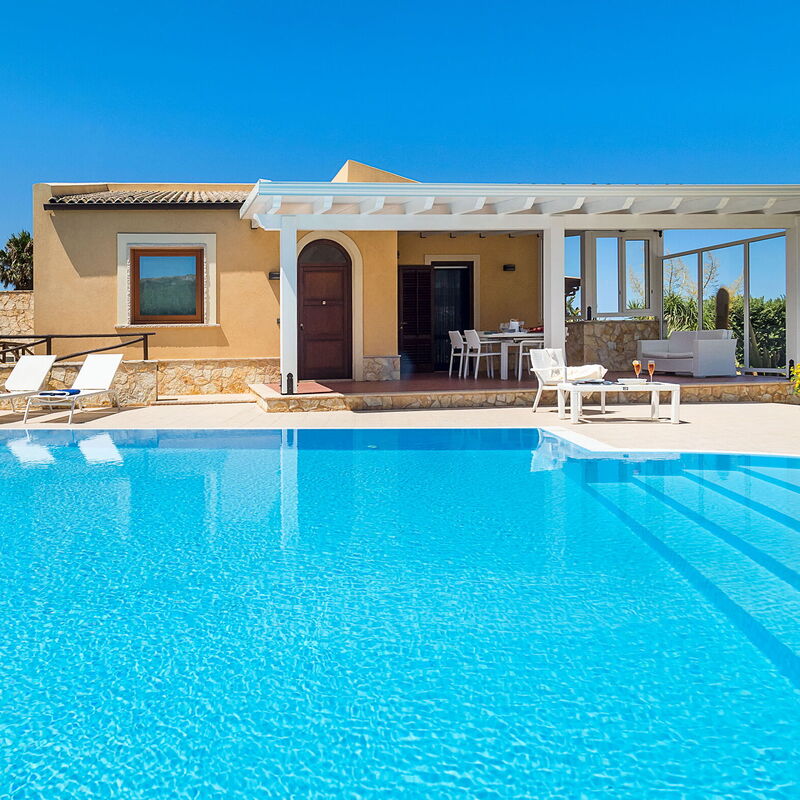 Villa Cornino - Custonaci, Sicilia: Außen, Frühling, Herbst, Schwimmbad, Sommer