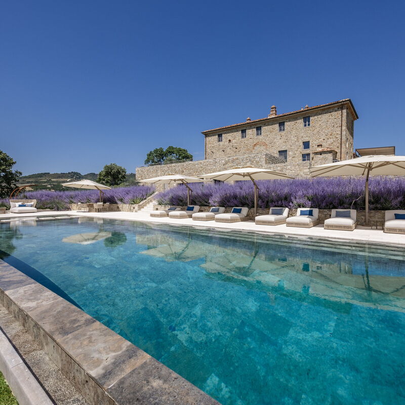 Podere Tesoro - Radicondoli, Toscana: Autumn, Building Exterior, Pool, Spring, Summer