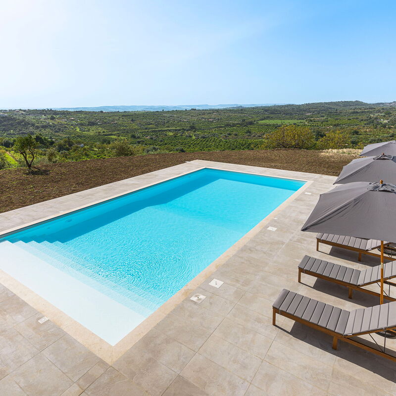 Casa Bianca - Noto, Sicilia: Autumn, Balcony / Terrace / Patio, Building Exterior, Outdoor, Pool, Scenic View, Spring, Summer