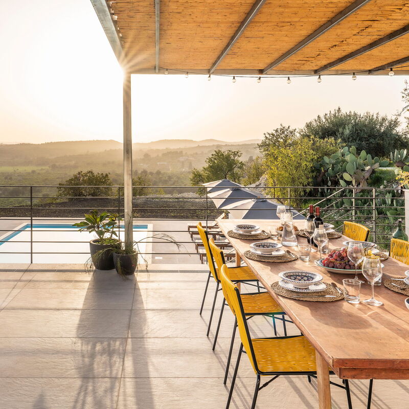 Casa Bianca - Noto, Sicilia: Autumn, Balcony / Terrace / Patio, Building Exterior, Outdoor, Pool, Scenic View, Spring, Summer