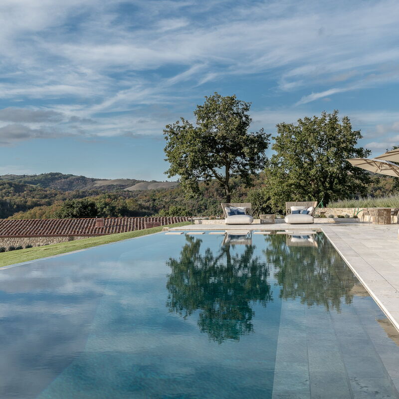 Casale Del Podere Tesoro - Radicondoli, Toscana: Autumn, Building Exterior, Garden, Pool, Spring, Summer