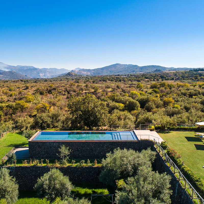 Dimora Vulcano - Castiglione Di Sicilia, Sicilia: Autumn, Building Exterior, Garden, Outdoor, Pool, Scenic View, Spring, Summer