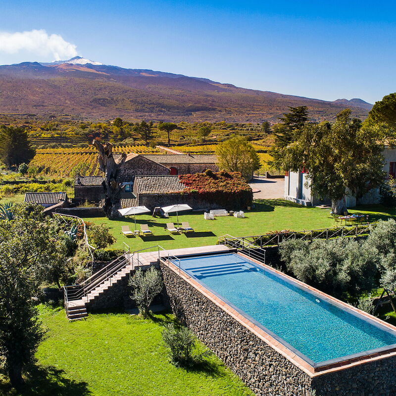 Dimora Vulcano - Castiglione Di Sicilia, Sicilia: Autumn, Building Exterior, Garden, Outdoor, Pool, Scenic View, Spring, Summer