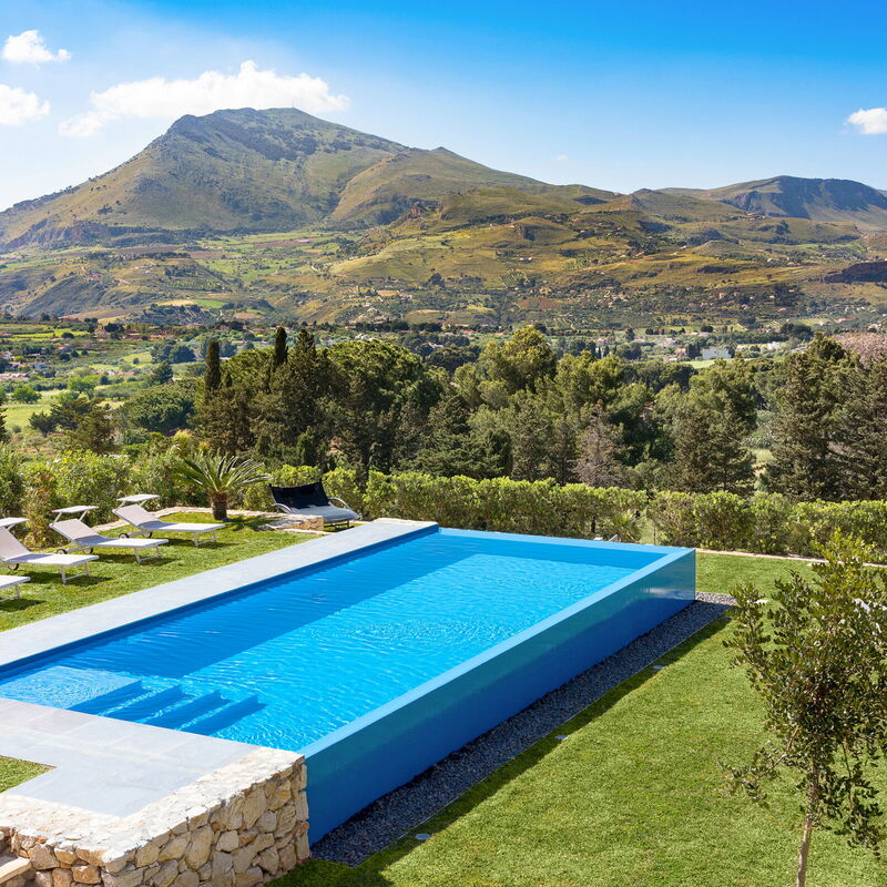 Villa Cinema - Castellammare Del Golfo, Sicilia: Autumn, Building Exterior, Garden, Outdoor, Pool, Scenic View, Spring, Summer