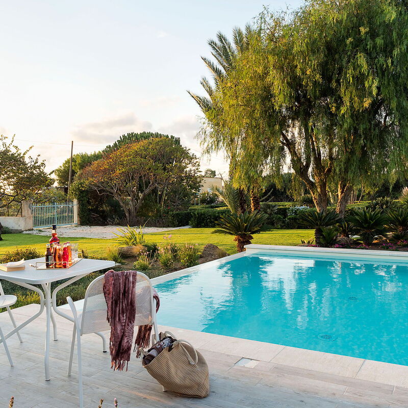 Villa Chiara - Paceco, Sicilia: Autumn, Balcony / Terrace / Patio, Building Exterior, Garden, Outdoor, Pool, Spring, Summer