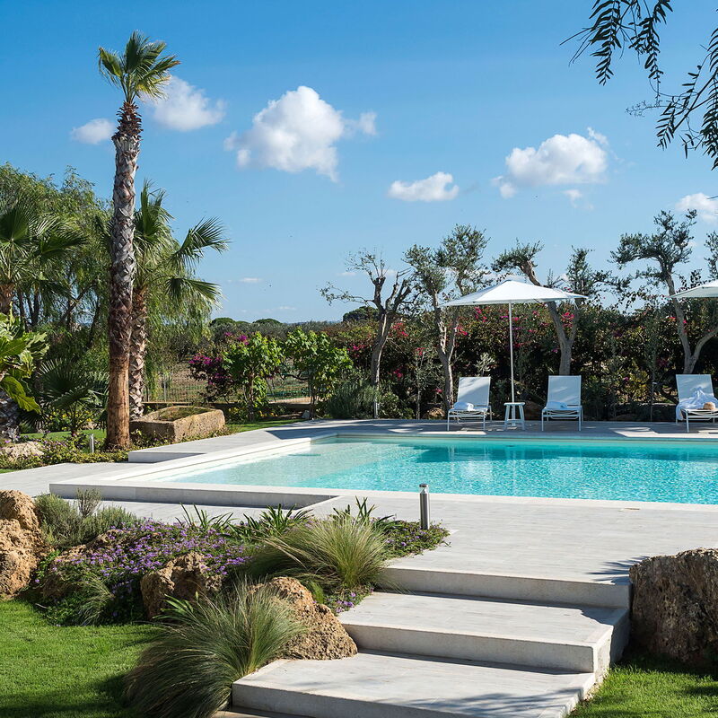 Villa Chiara - Paceco, Sicilia: Autumn, Balcony / Terrace / Patio, Building Exterior, Garden, Outdoor, Pool, Spring, Summer