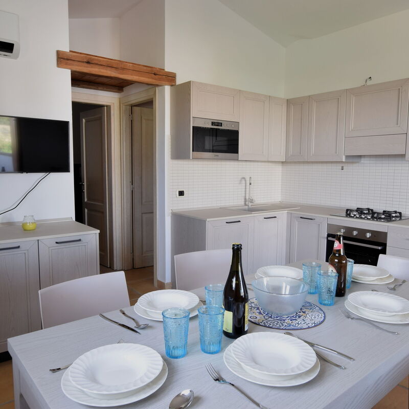 Luisa Apartment In Budoni, Shared Pool: Autumn, Kitchen, Living Room, Spring, Summer