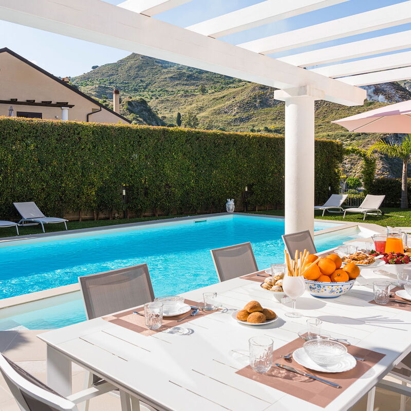 Casamonte - Castelmola, Sicilia: Autumn, Balcony / Terrace / Patio, Building Exterior, Outdoor, Pool, Scenic View, Spring, Summer