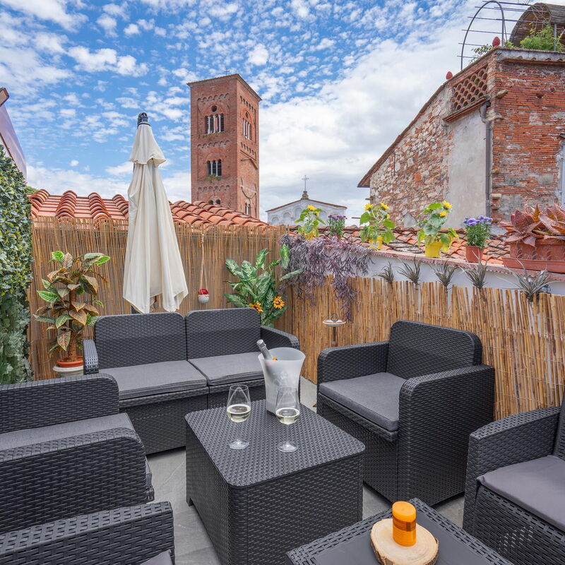 Lucca Old Town Apartment - Lucca, Toscana: Autumn, Balcony / Terrace / Patio, Spring, Summer