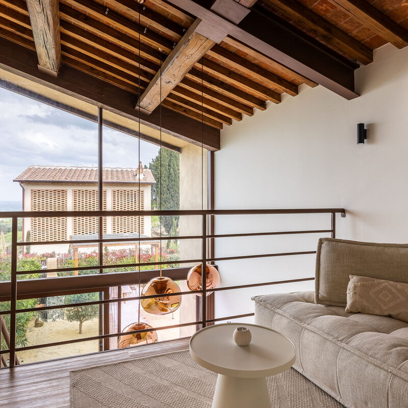 Pendolino Spereto Apartment With Pool, Montaione: Automne, Été, Printemps, Salon